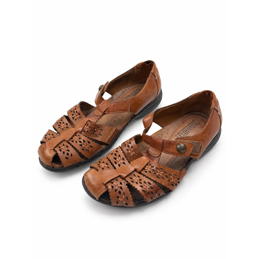 Cobb Hill New Balance Brown Leather Fisherman Sandals Women's Size 11M